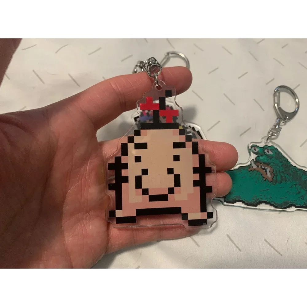 Nintendo Mother 2 Pixel Keychains Ness Saturn Belch